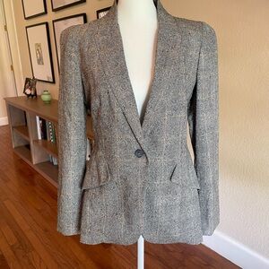Alexander McQueen Gray Glen Plaid Tailored Blazers